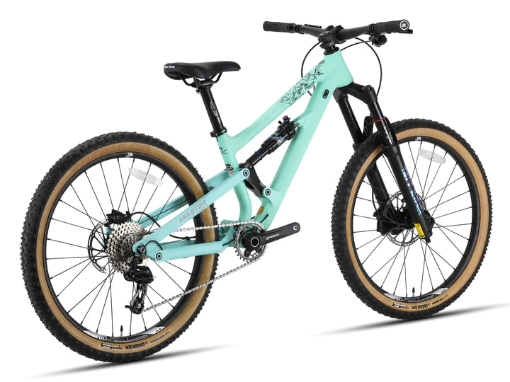 24" Master Enduro Bike für Kinder, hochwertiges All Mountain Design, ideal für anspruchsvolle Strecken.